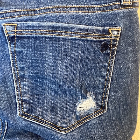 American Rag womens juniors ripped skinny jeans distressed cute medium wash - Picture 3 of 6